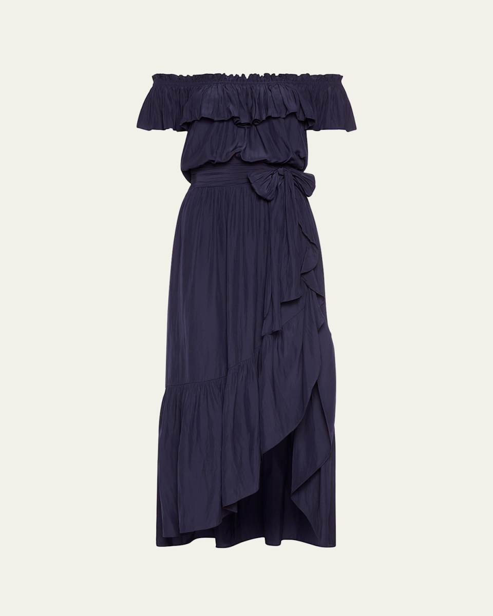 Gloria Off-Shoulder Midi Dress